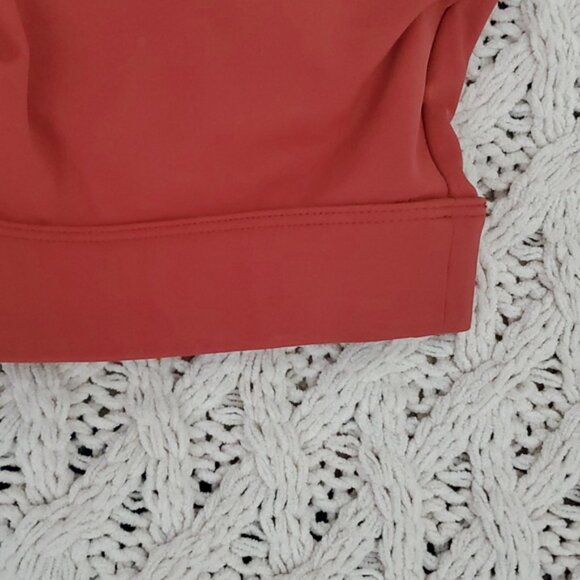 Women's Burnt Orange Cutout Sports Top - Picture 6 of 7